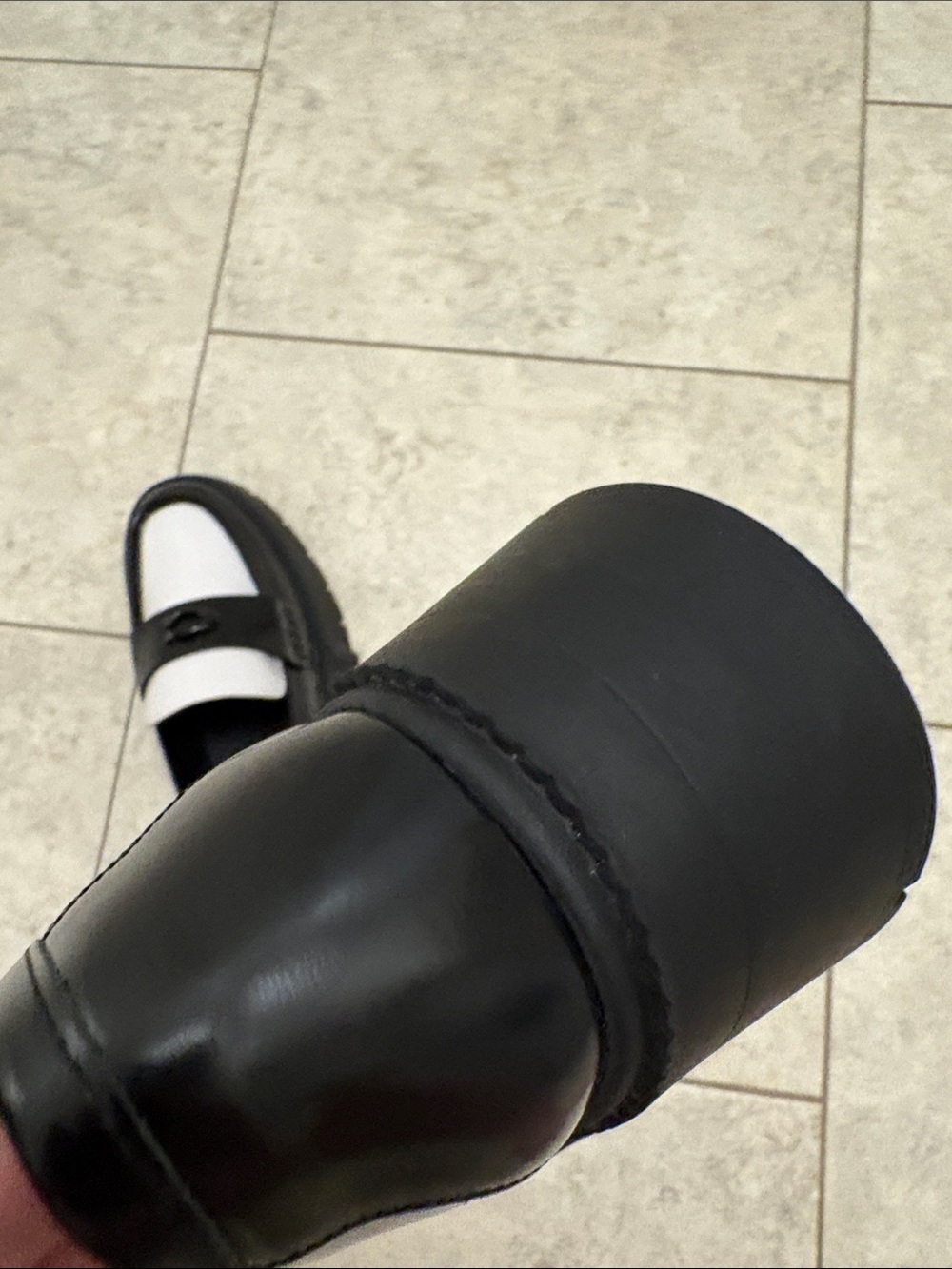 Coach Black & White Leather Chunky Loafers NWOT - Picture 11 of 11